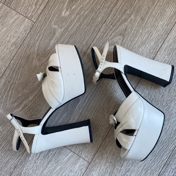 YSL CHUNKY PLATFORM HEELS 🤍 - Picture 1 of 12
